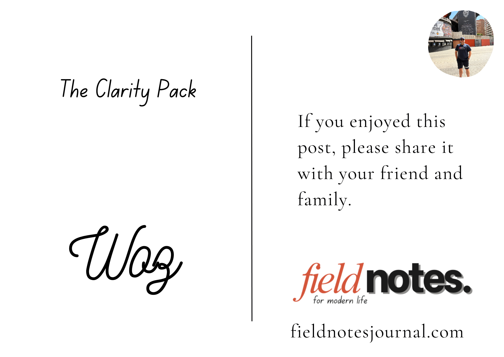 Field Notes Weekly: Clarity, Football and The Ways We Cope
