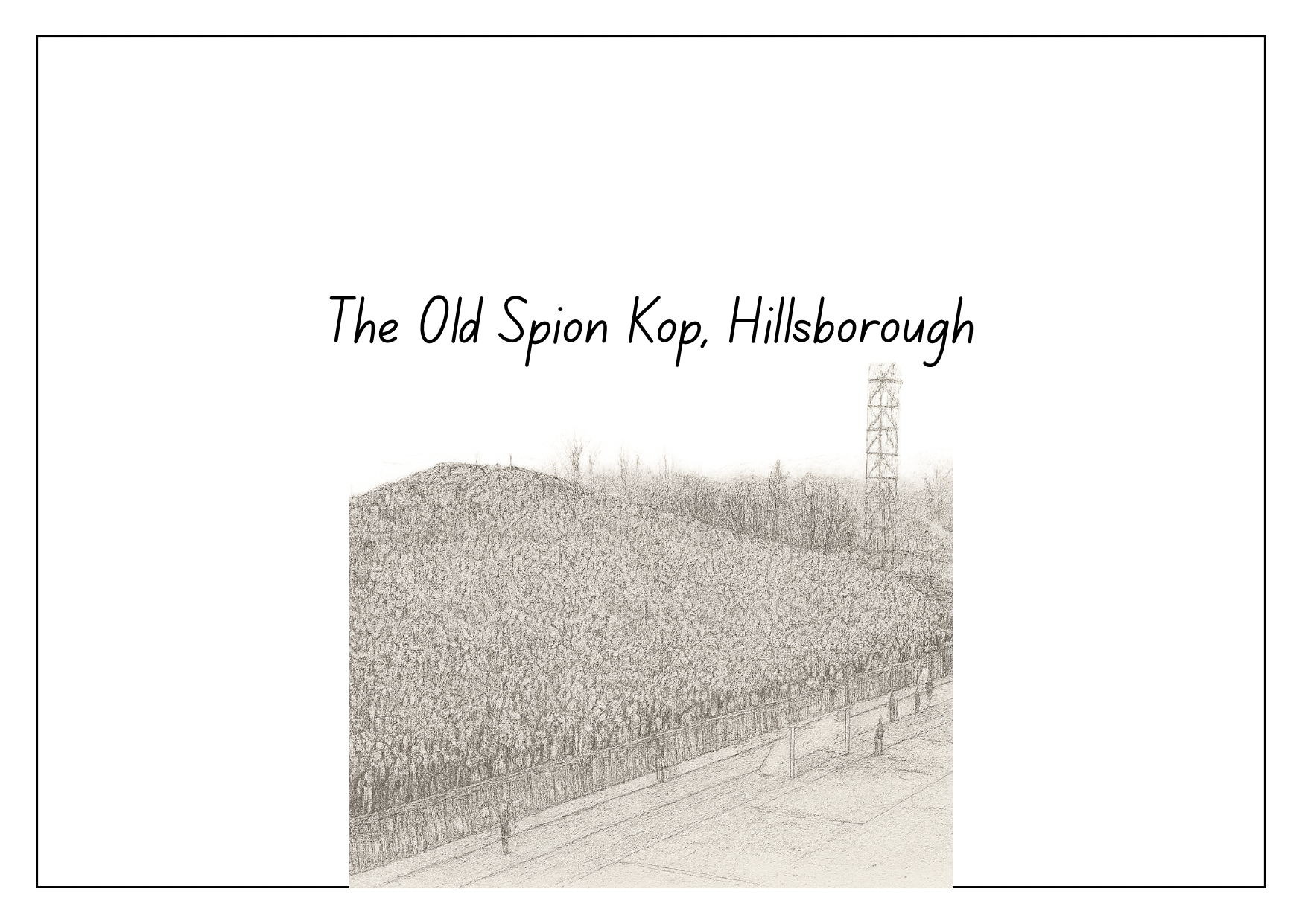 The old Spion Kop, Hillsborough, home of Sheffield Wednesday Football Club