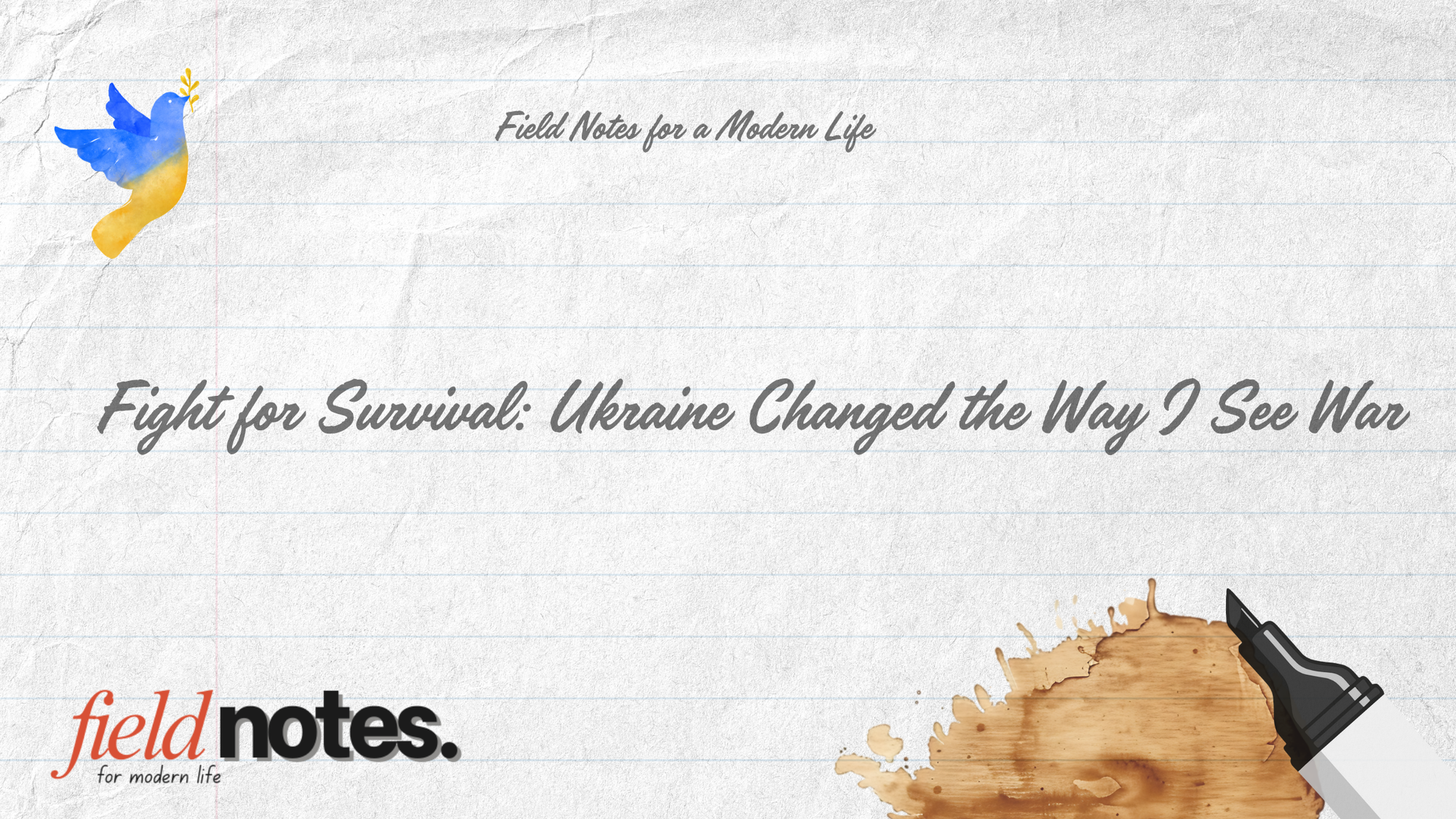 thinking about the struggles with the war in Ukraine